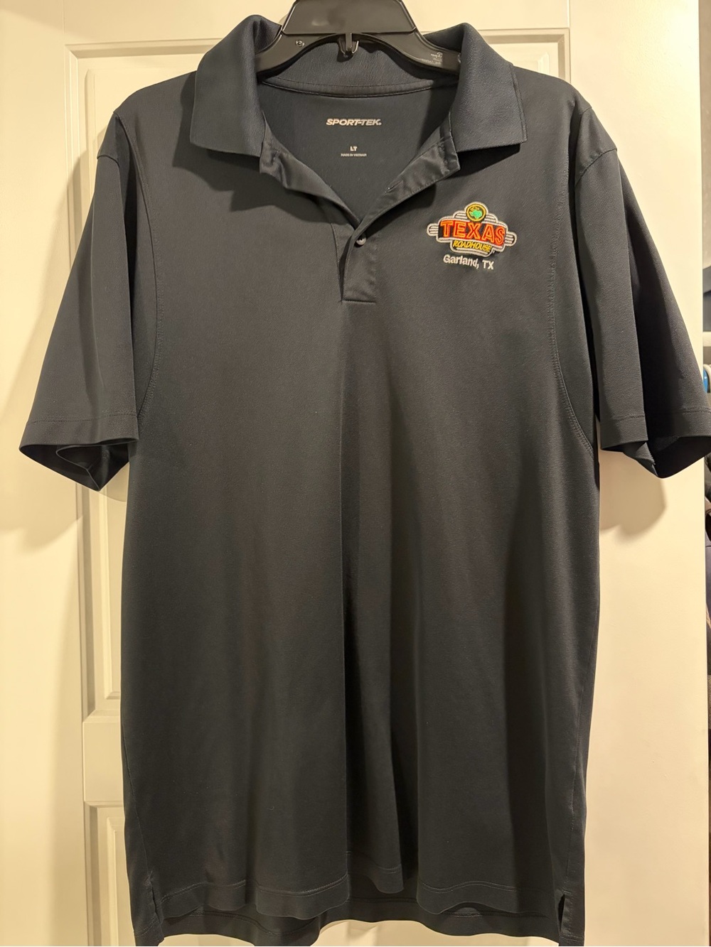 Texas Roadhouse Men’s Sport-Tek Black Polo Size: LT